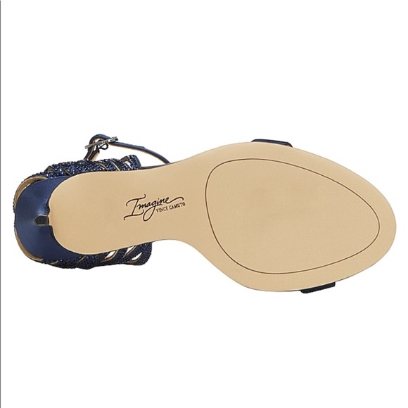 Vince Camuto Satin Rhinestone Heels - Picture 4 of 5